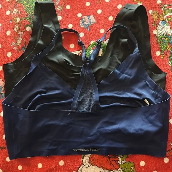 Victoria Secret 2 bralettes in blue and black. - Picture 2 of 2
